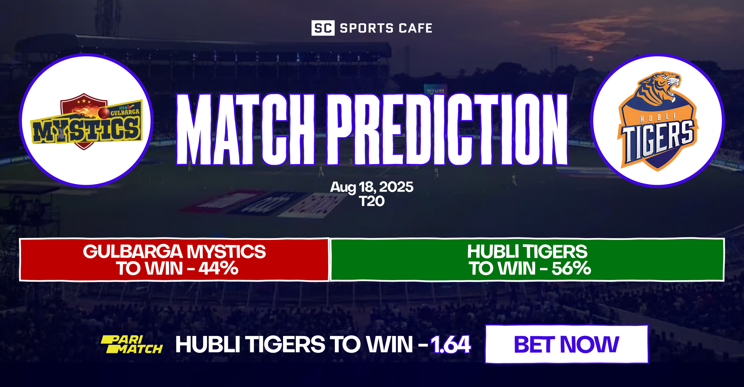 Gulbarga Mystics vs Hubli Tigers